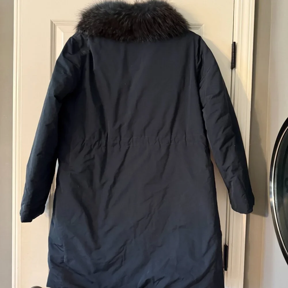**Brunello Cucinelli Dark Navy Coat** - Picture 2 of 5